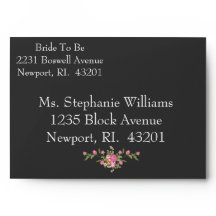 DUCHA BRIDAL DE personalizable rosa/negro