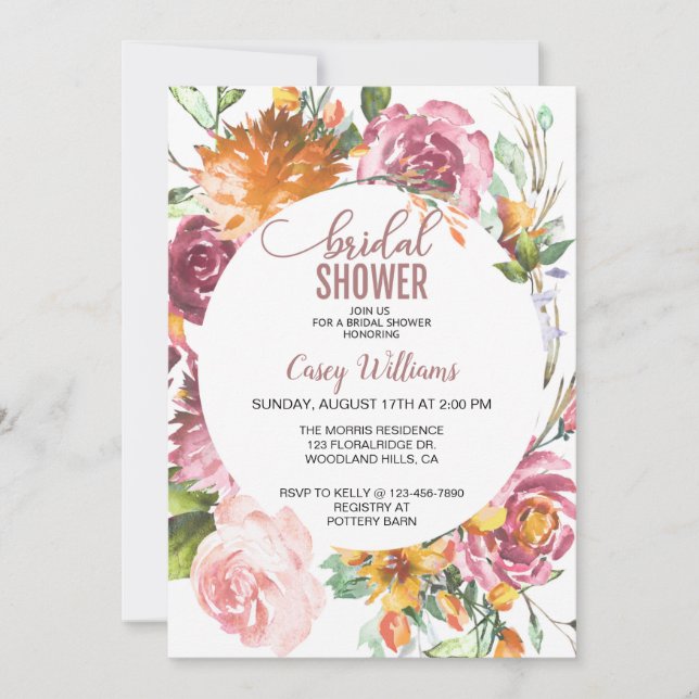 DUCHA BRIDAL FLORAL, DUCHA BRIDAL, (Anverso)