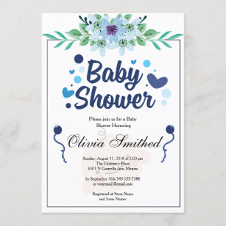 Ducha con amor - Invitación de Baby Shower
