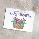 Ducha con tarjeta de flores de bonito por invitaci<br><div class="desc">Estas fantásticas duchas ilustradas con invitaciones por correo pueden ser personalizadas con sus propios detalles de eventos. Ya sea un 40, 50, 60, u otro cumpleaños importante, estas postales de invitación de ducha con tarjeta floral son la manera perfecta de pedir a amigos y familia que celebren desde lejos. Un...</div>