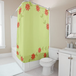 Ducha Cortina de cal naranja