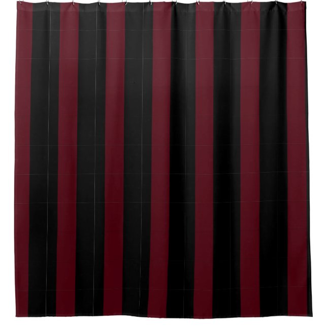 Ducha Cortina de franja marrón y negra (Anverso)
