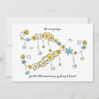 Ducha de Aniversario de Oro por invitación por cor