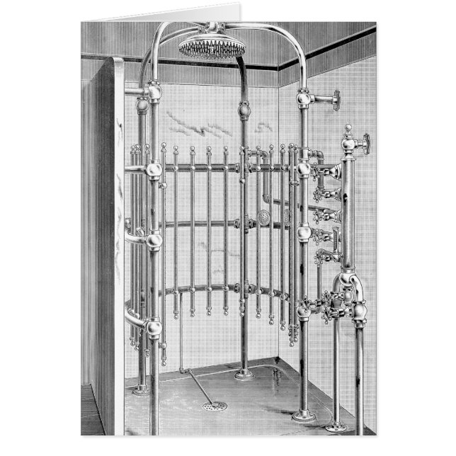 Ducha de baño avanzada de 1887 (Frente)