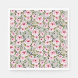 Ducha de bebé con servilleta de papel con un diseñ