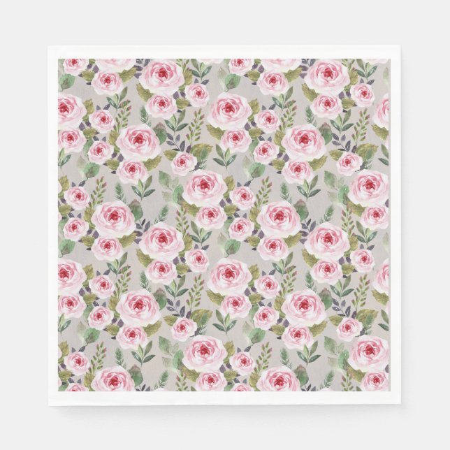 Ducha de bebé con servilleta de papel con un diseñ (Anverso)