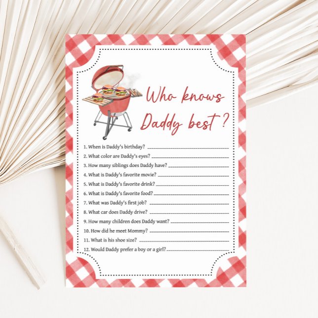 Ducha de Bebé de Hamburguesa Roja a la Parrilla Ju (Burger BBQ Baby Shower Game)