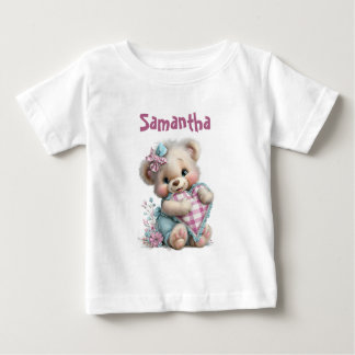 Ducha de bebé de osito de camiseta 