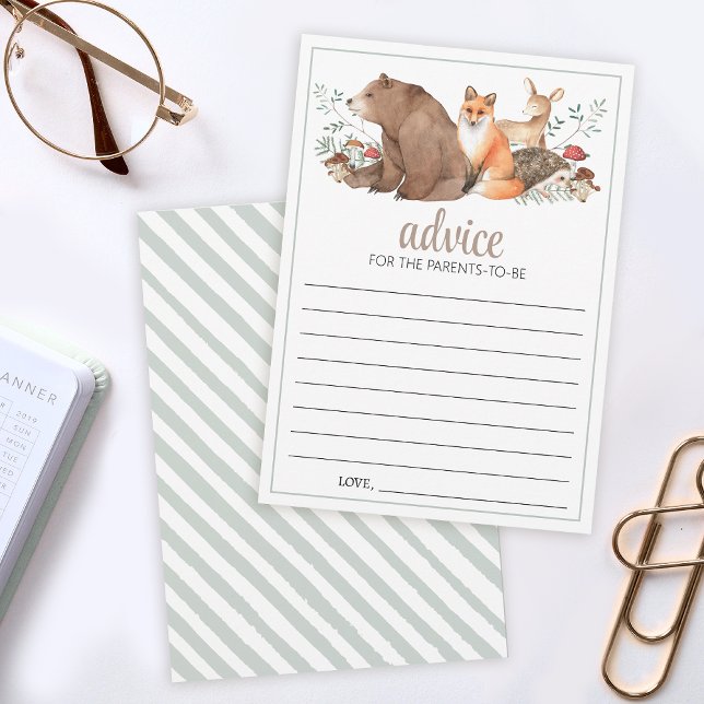 Ducha de bebé en bosque de Woodland Tarjetas de co (Subido por el creador)