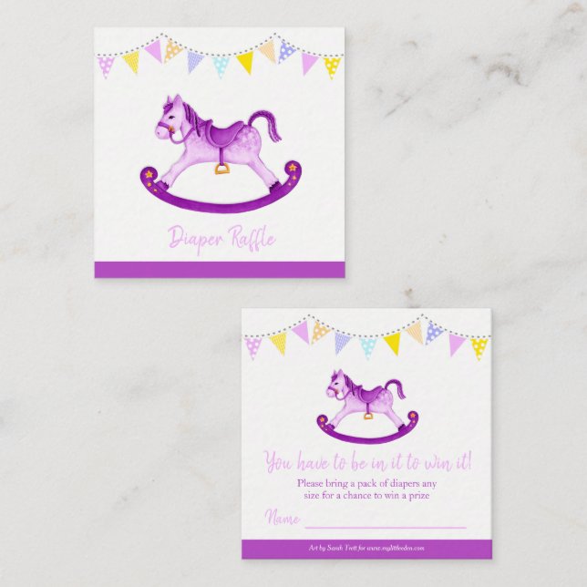 Ducha de bebé mecerse jurel arte tarjetas de raffr (Anverso / Reverso)