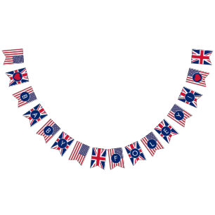 Ducha de bebé Union Jack y bandera de EE. UU.