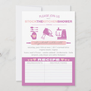 Ducha de Boda Moderna Abastece la Cocina   Fuchsia