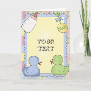Ducha de las tarjetas del bebé, Congrats, gracias,