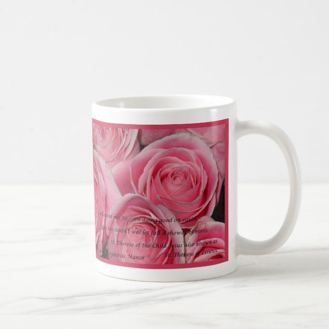 Ducha de los rosas, St.Therese, taza (Derecha)