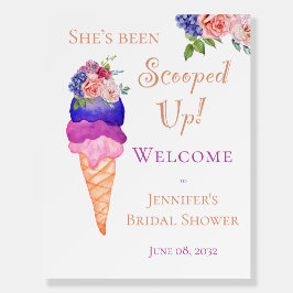 Ducha de Novia de Helado Ella Ha Recogido Bienveni