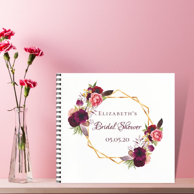 Ducha de novia de libro de invitados florines blan (Subido por el creador)
