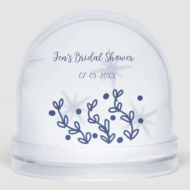 ducha de novia de lujo real estrellas azules  (Anverso)
