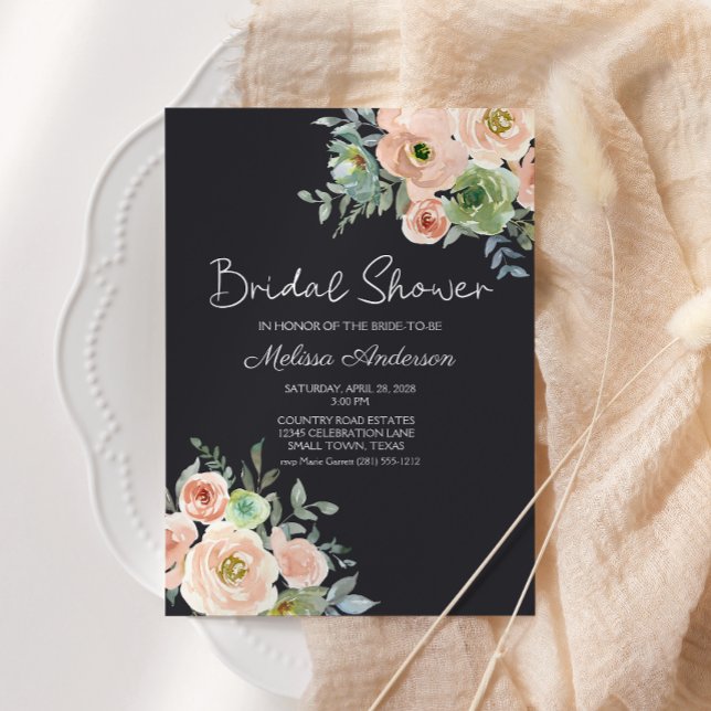 Ducha de Novia Floral Pastel Verde Melocotón Marin (Subido por el creador)