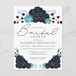 DUCHA DE NOVIA   Invitación Floral Acuarela