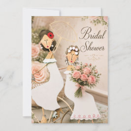 Ducha de novia lésbica de dos novias