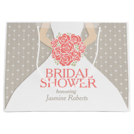 Ducha de novia vestido de novia bolsa de regalo pe