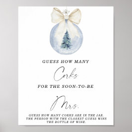 Ducha de novias adivina cuántos Posters de corcho