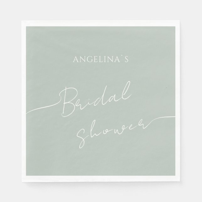 Ducha de novias con servilleta de papel (Anverso)