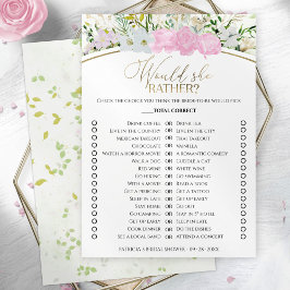 Ducha de novias de primavera preferiría tarjeta de