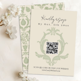 Ducha de novias Perfecta Pear | Tarjeta Sage Green