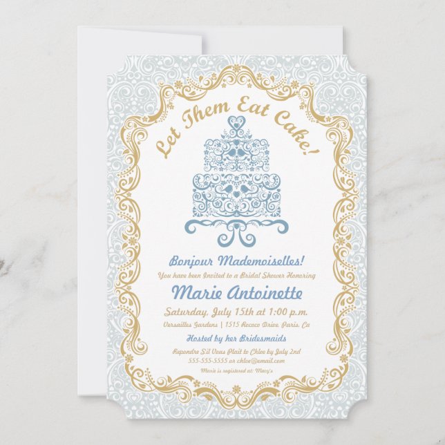 Ducha De Novias Que Les Dejen Comer Invitación De  (Anverso)