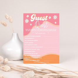 Ducha de novias Retro Groovy, Daisy de hippie de l