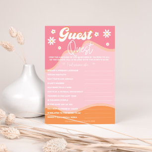 Ducha de novias Retro Groovy, Daisy de hippie de l