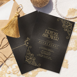 Ducha de oro filigrí fina para novias ID871