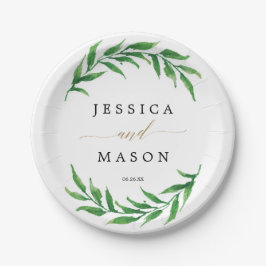 Ducha de Parejas - Boda - Plato de Papel