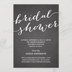 DUCHA DE TABLA INVITACIÓN DE DUCHA BRIDAL