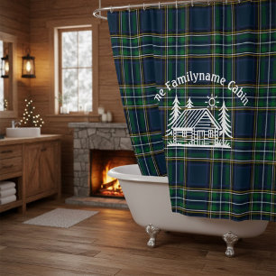 Ducha Familia personalizado Cabina Tartán Cortina de Duc