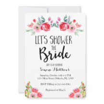 Ducha la invitación a la ducha de novia floral