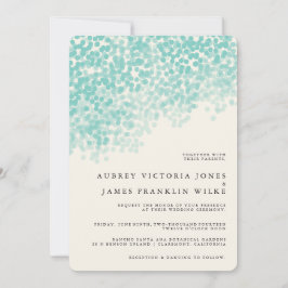 Ducha luminosa verde azulada | Invitaciones a la b