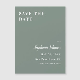 Ducha minimalista verde y blanca para novias