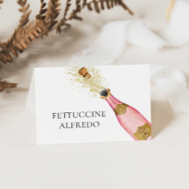 Ducha nupcial Champagne Tema Buffet Tarjeta de com