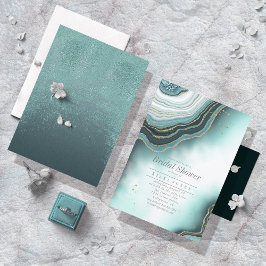 Ducha nupcial Crystal Agate ID825 Verde azulado