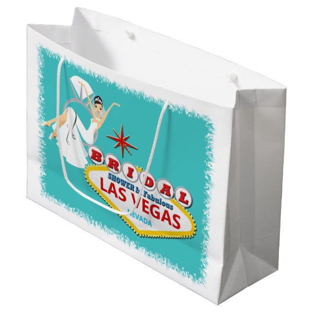 Ducha nupcial en la bolsa de regalo de Las Vegas (Angulo Anverso)
