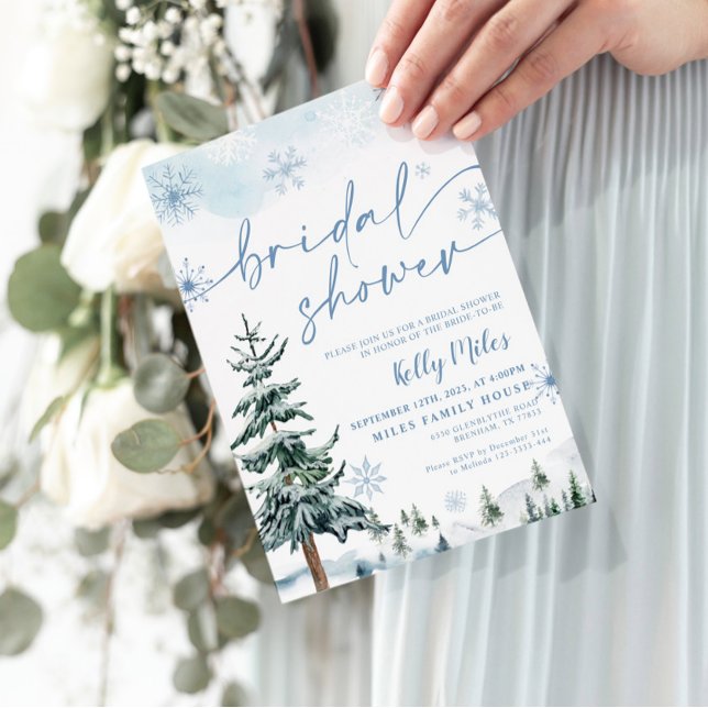 Ducha nupcial invierno maravilla Invitación (Subido por el creador)