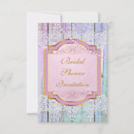Ducha nupcial Invitación Mint Blue & Lace