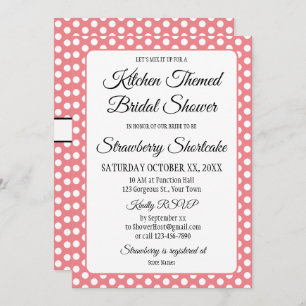 Ducha nupcial Los puntos de polka ventilado se dob