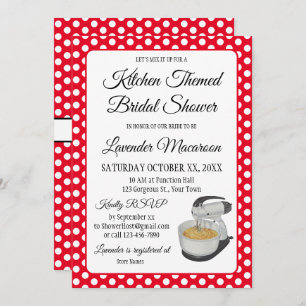 Ducha nupcial Los puntos de polka ventilado se dob