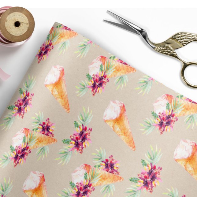 Ducha nupcial o papel de envolver con flores de cu (Subido por el creador)