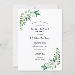 Ducha nupcial por invitación a la vegetación por c