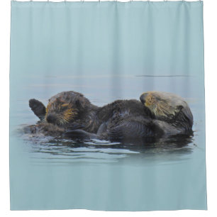 Ducha Nutria y su bebé, cortina de la mamá mar de duch