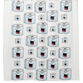 Ducha Papel higiénico niños de color blanco cortina de d